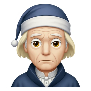 scrooge with frown sticker