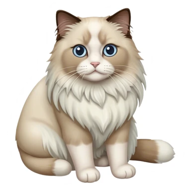 a ragdoll sticker