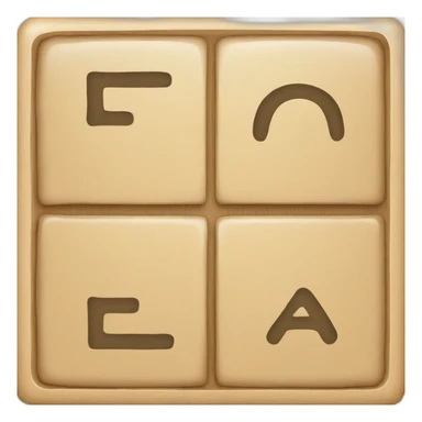 scrabble tile sticker