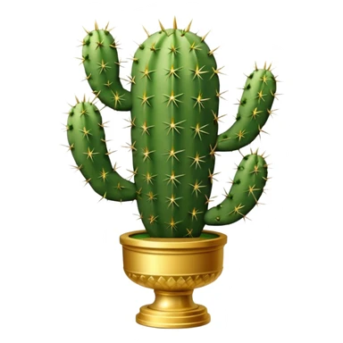 golf trophy shaped like cactus sticker