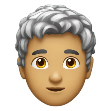 joven pensando una idea sticker