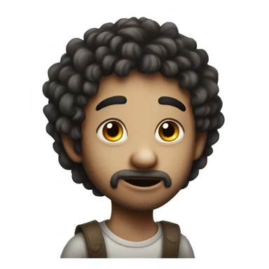 Random imaginary creature funny looking boy sticker