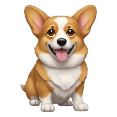 Corgi mestizo sticker