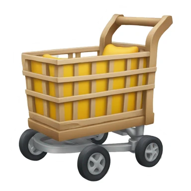 cart that comes out of an iphone sticker