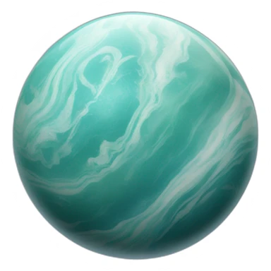 a single marble that looks like the planet neptune sticker