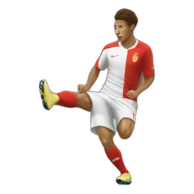 kick-off-dribble-monaco-fc-minamino sticker