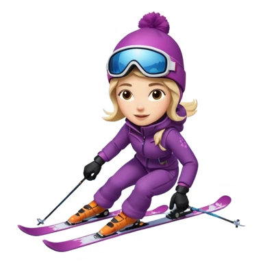 Woman Skiing Matterhorn sticker