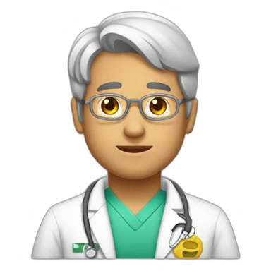 enfermeiro moreno careca sticker