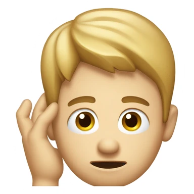 A person scratching his head sticker