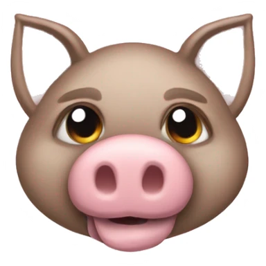 Can you make an emoji of suirrel and a pig as one animal? sticker
