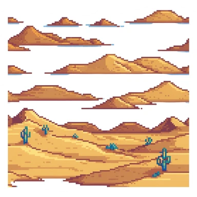 sunny desert landscape with rolling sand dunes sticker