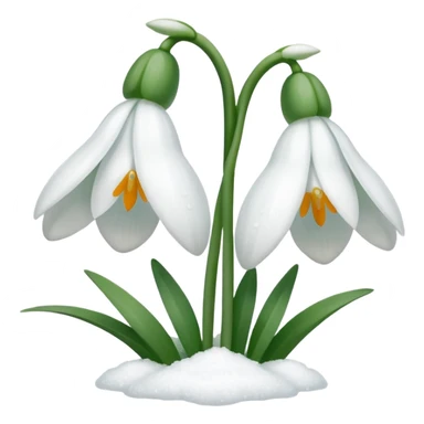 double snowdrop sticker