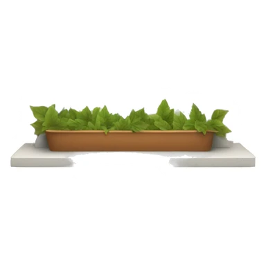 window sill with leaves sticker
