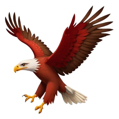 Red eagle on montains  sticker