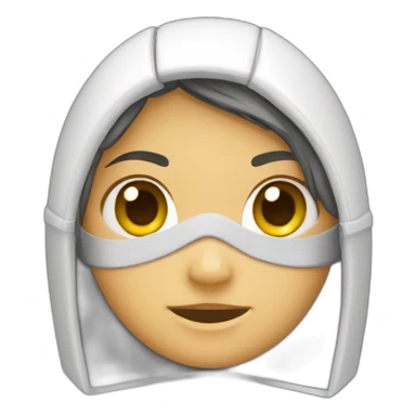 Girl fencer sabre sticker