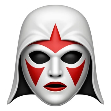 Black kkk mask sticker