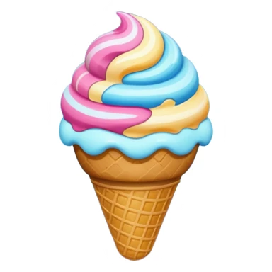 Space ice cream sticker