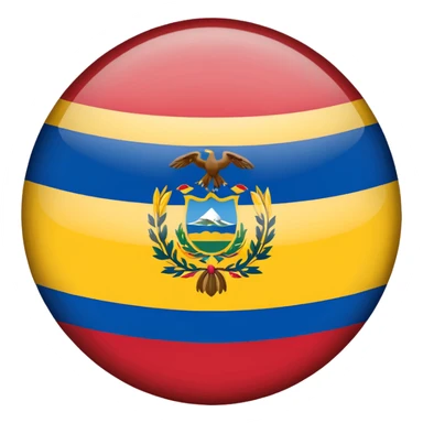 Bandera de colombia circular sticker