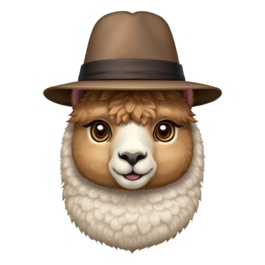 Alpaca with rabbi hat sticker