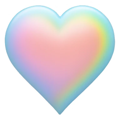 Pastel rainbow heart sticker