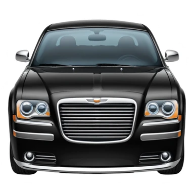 black chrysler 300c sticker