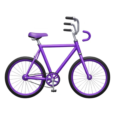 purple Bike  sticker