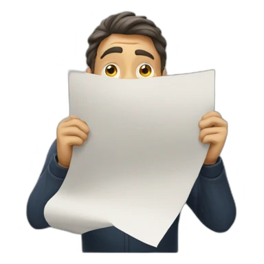 men seeing papers sticker