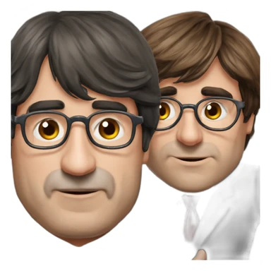 Sánchez president besando a Carles puigdemont sticker