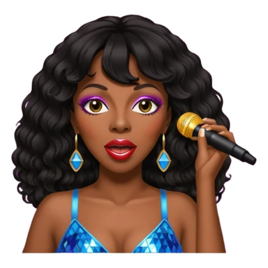 Donna summer disco black singer sticker