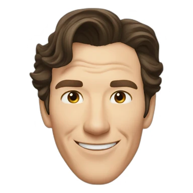 benedict cumberbatch smile in love sticker