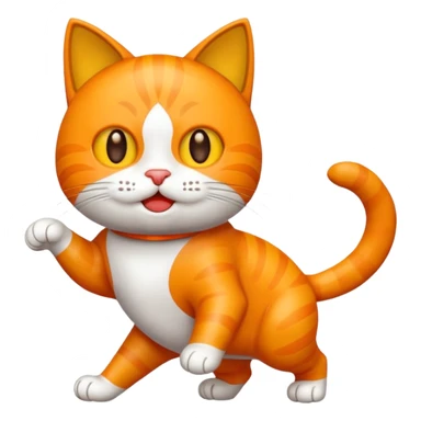 haz un emoji de un gato dando vueltas sticker