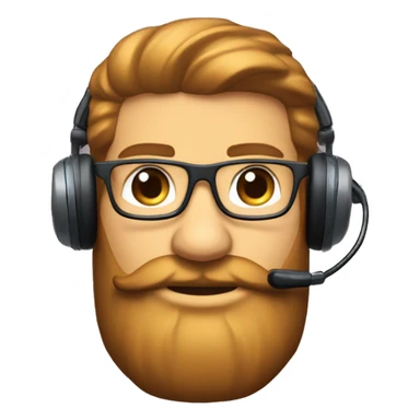 Chaval de 22 años con barba jugando con mandos de nintendo switch, cascos gamer y gafas sticker