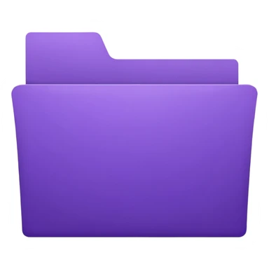 purple empty open folder sticker