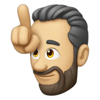 zeigen mit finger sticker