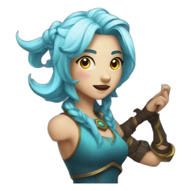 jinx from arcane sticker