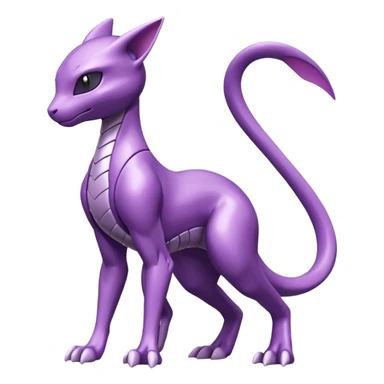 Genesect-Mewtwo-Fakémon-hybrid-creature (full body)  sticker