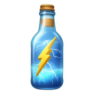 Lightning in a bottled  sticker