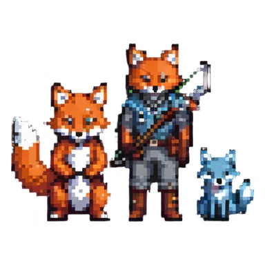 archer and fox together sticker