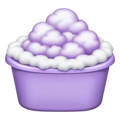 bath foam, cute lilac tub sticker