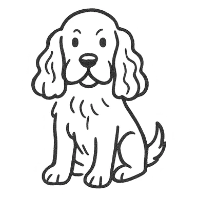 cocker spaniel dog sticker