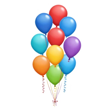 colorful balloons sticker