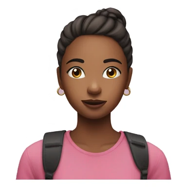 Girl watching TikTok sticker