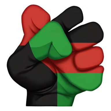 Black Power Fist and “Red and Black and Green” Flag  - Juneteenth - Freedom is NOT free ! sticker