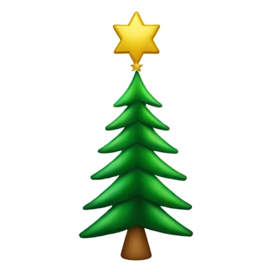 Christmas tree star of david sticker