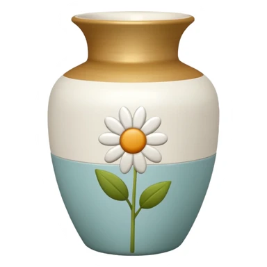 Flower vase sticker