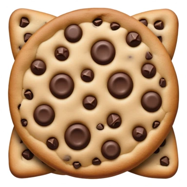 A chocolate chip sticker