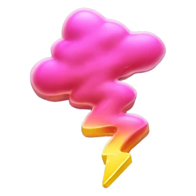 Gummy lightning strike  sticker