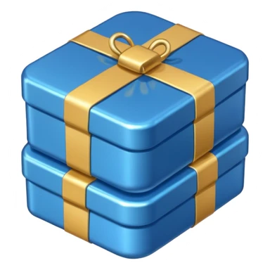 blue coins credit in a package sticker