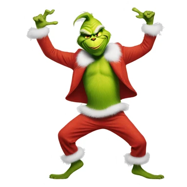 The grinch dancing sticker