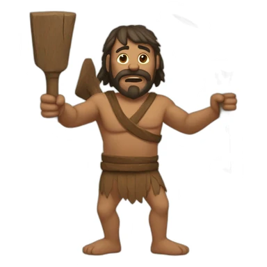 Ancient Ax Man sticker